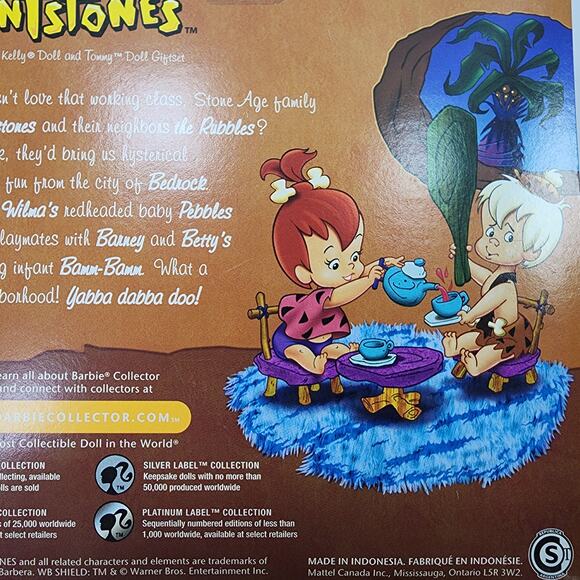 NIB Flintstones Pebbles & Bamm Bamm Barbie Doll Set - Picture 9 of 10